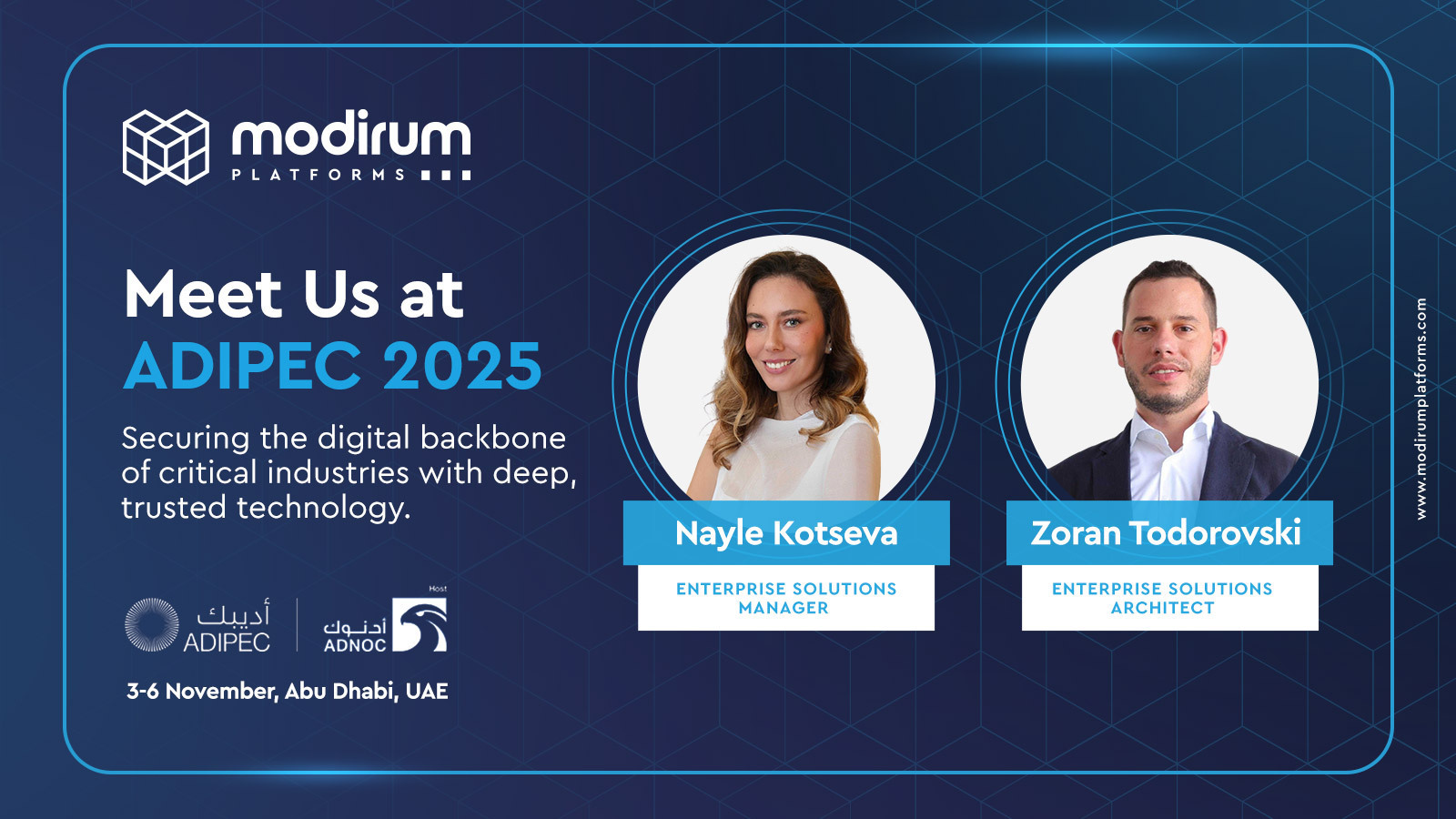 Modirum Platforms at ADIPEC 2025