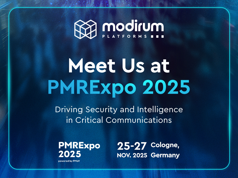 Modirum Platforms at PMRExpo 2025: Empowering Secure, Intelligent Communications for Critical Infrastructure