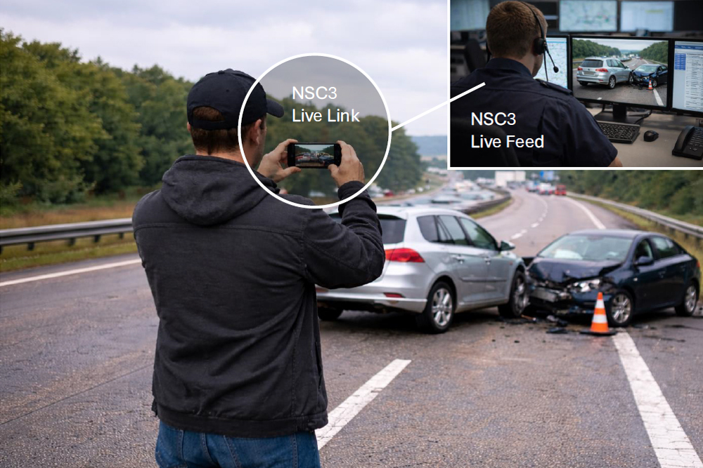 NSC3 LiveLink: connect any user as a live operational asset for real-time situational awareness.